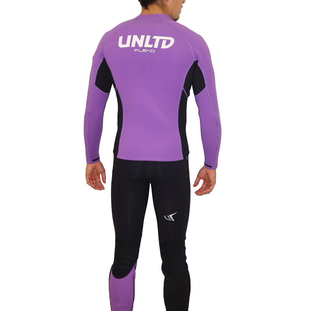 Unisex Purple FLEAD Wet Jacket by UNLIMITED PWC with waterproof material and adjustable hood for water sports.