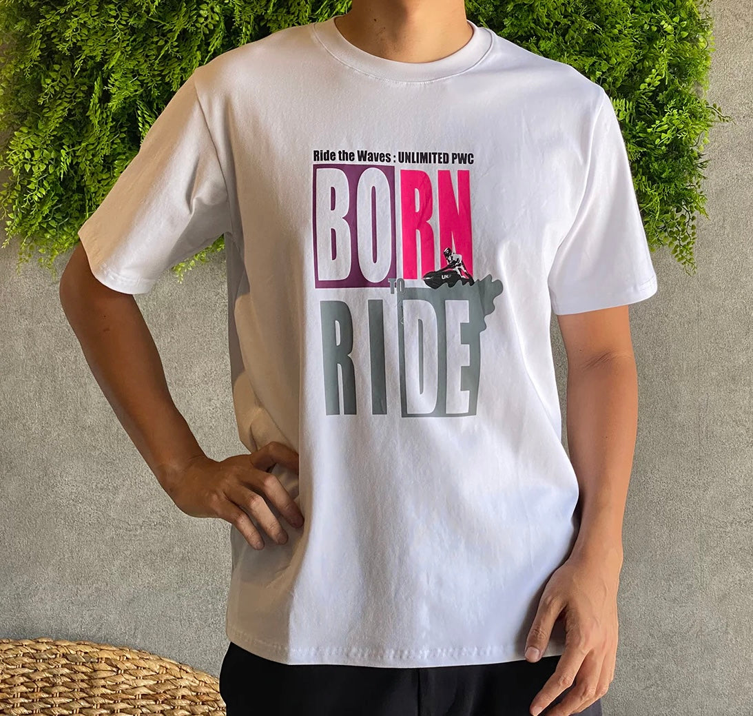HYBRID COTTON UNISEX TEE  [BORN to Ride]