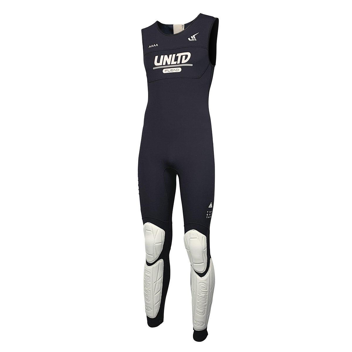 Unlimited PWC FLEAD wetsuit John, full-body neoprene wetsuit for jetski, with a sleek black design and high flexibility