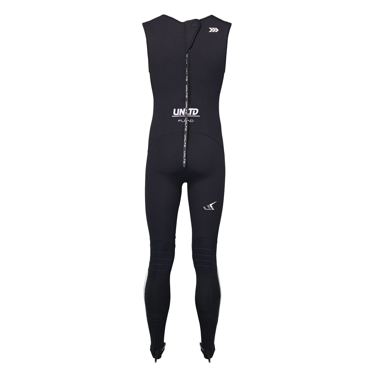 Unlimited PWC FLEAD wetsuit John, black neoprene wetsuit with full body coverage and front zipper for watercraft.