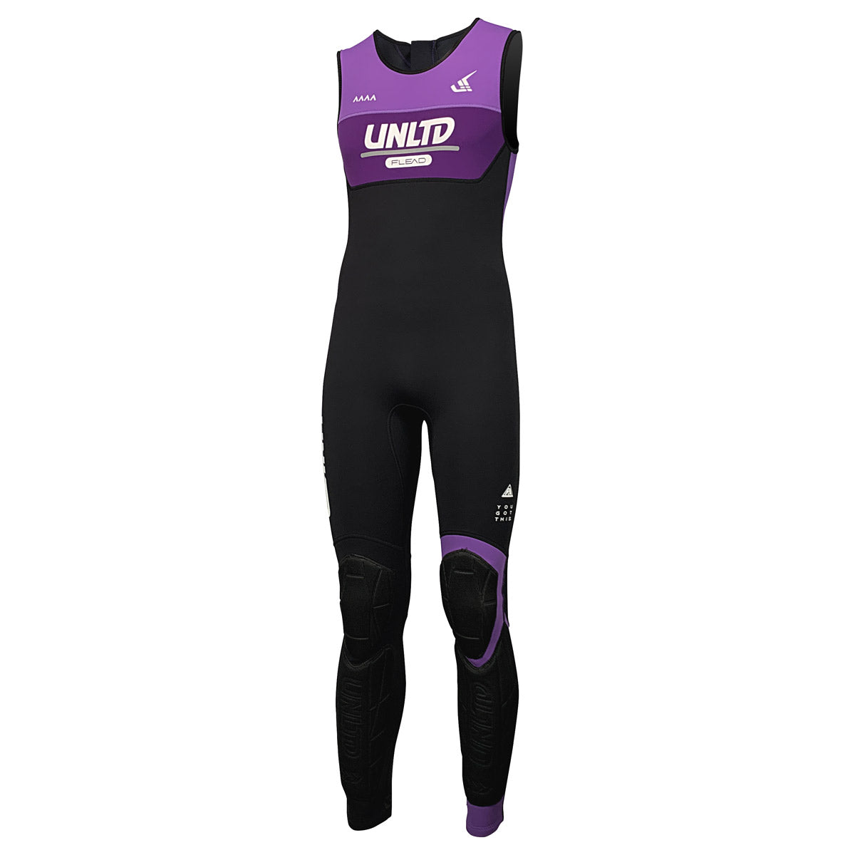 Unlimited PWC FLEAD wetsuit John, full-body neoprene wetsuit with adjustable straps and zipper for jetski.