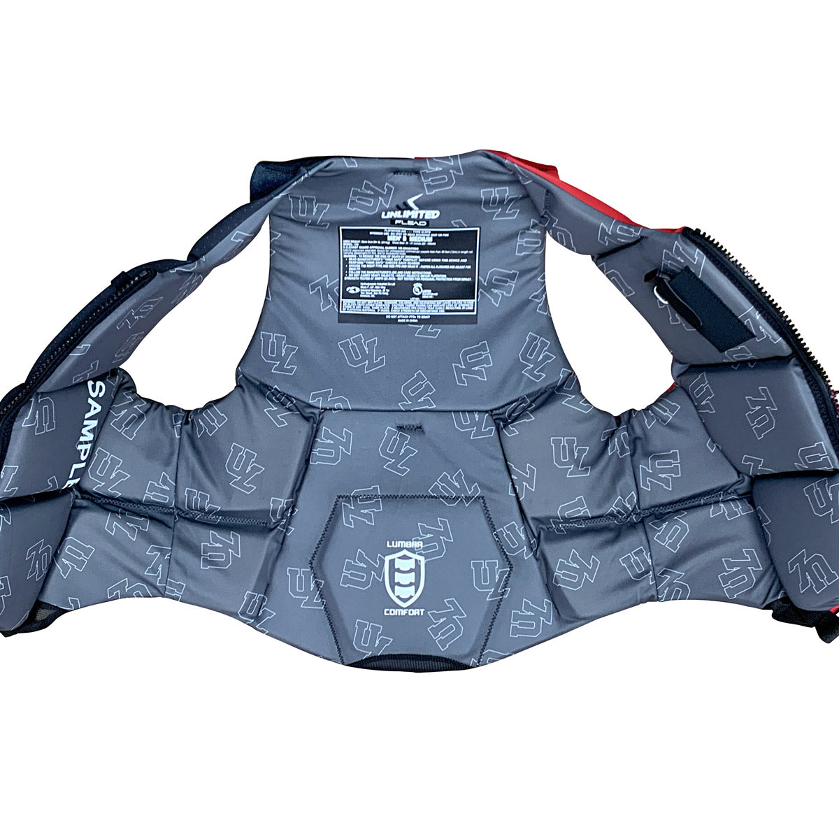 Unlimited PWC FLEAD NEO vest, a lightweight water sports vest with adjustable straps and safety features for paddling activities.