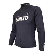 Unlimited PWC FLEAD Wet Jacket showing a durable, waterproof wetsuit jacket with a high collar and adjustable cuffs for jetski.