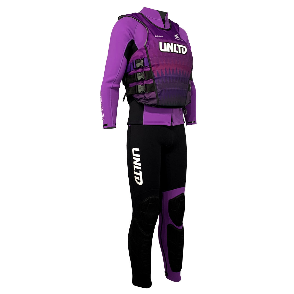 Unlimited PWC FLEAD S/E Life Vest with adjustable straps and reflective accents, designed for safety and comfort during water activities.