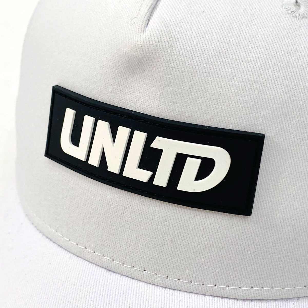 UNLTD Snapback Hat White