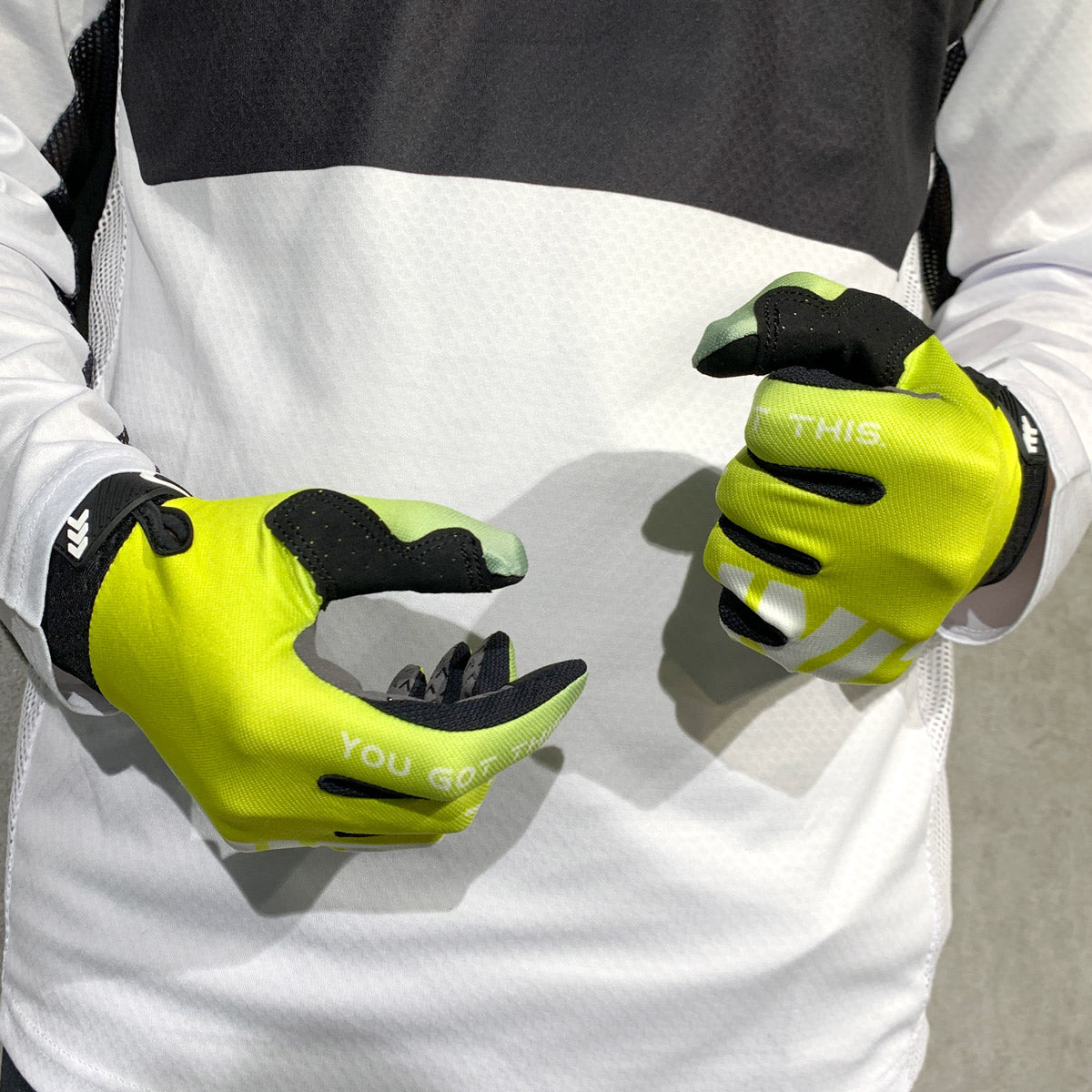 UNLIMITED PWC HYDRO X gloves in yellow, featuring waterproof material and adjustable straps for water sports and jetski activities.