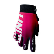 UNLIMITED PWC HYDRO X gloves in pink with padded palms and adjustable wrist straps, designed for watercraft and protection.