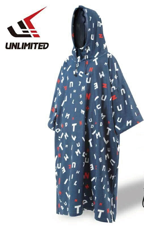 Microfibered Pull-over Towel Hoodie -NAVY-