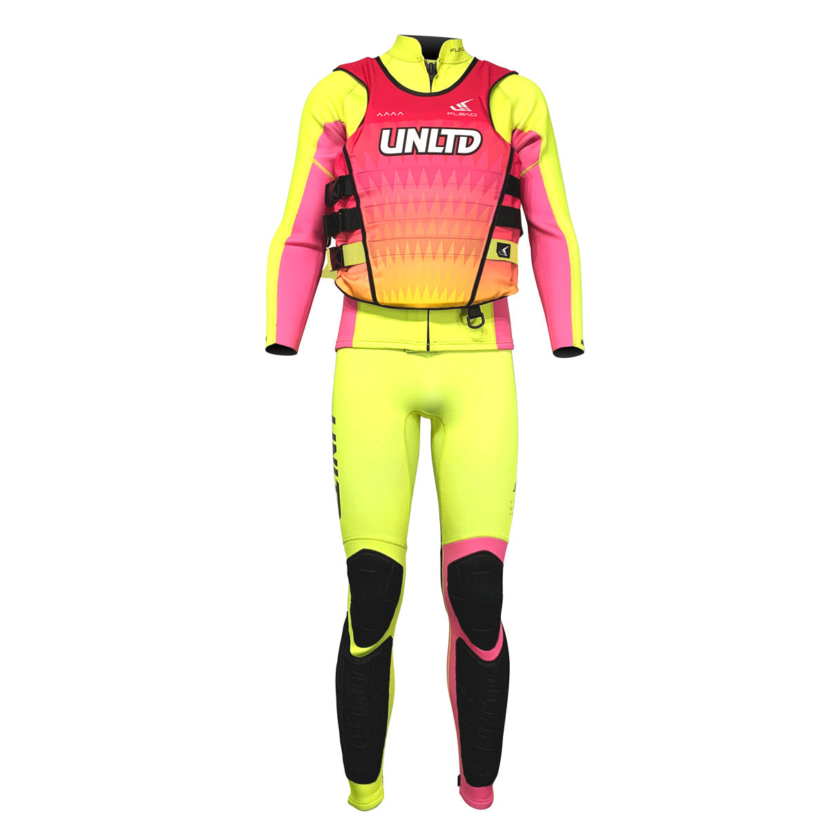 Unlimited PWC FLEAD S/E LIFE VEST, a secure, lightweight personal flotation device designed for water safety and active water sports.