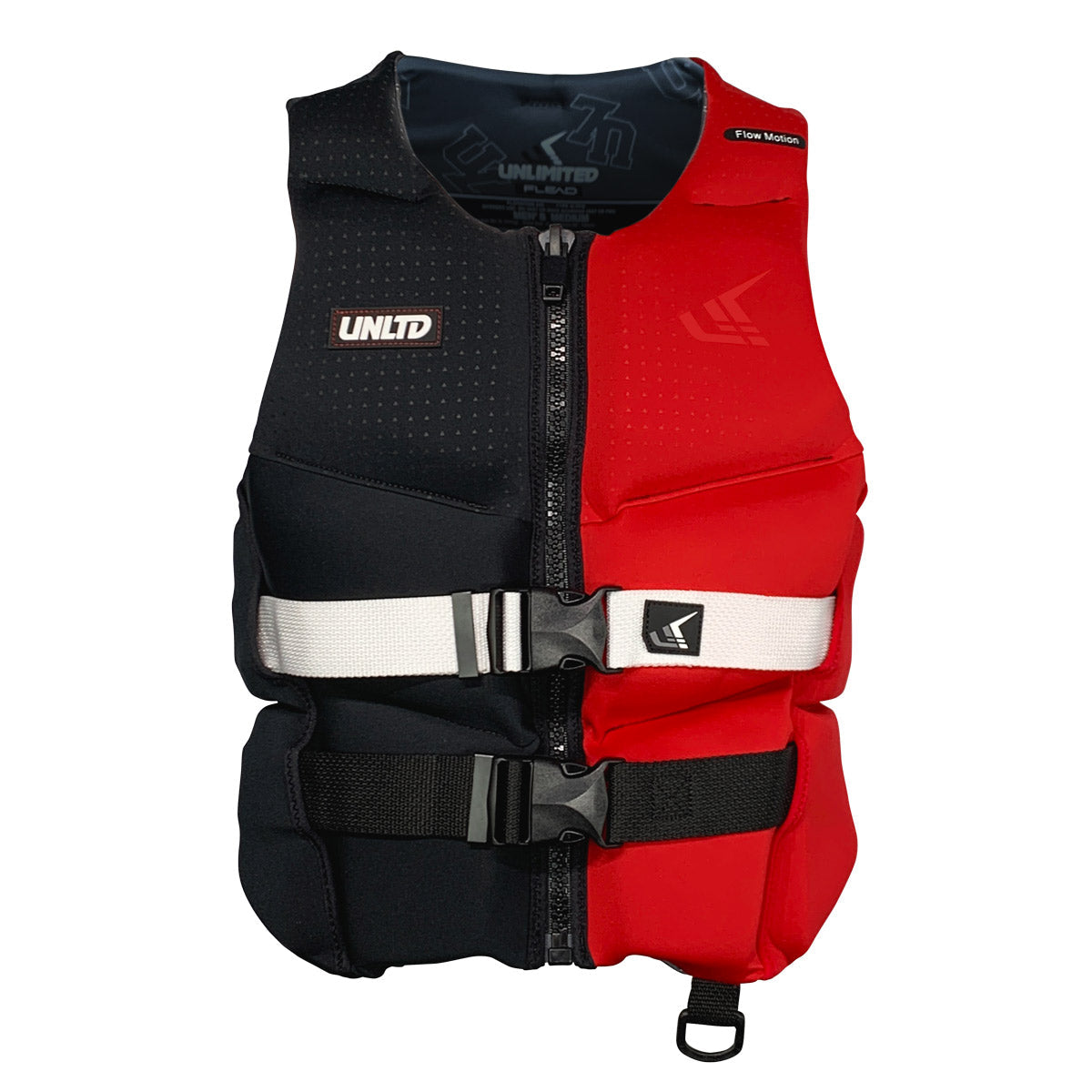 Unlimited PWC FLEAD NEO VEST, a sleek jetski life jacket with adjustable straps and breathable material for safety and comfort.