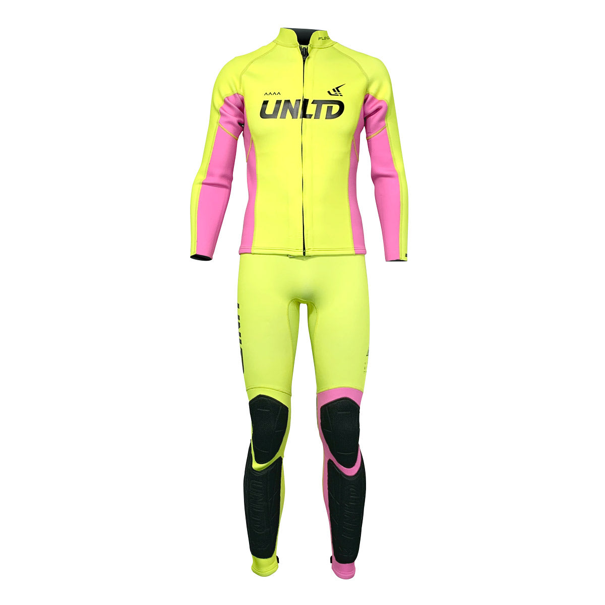Unisex FLEAD wetsuit by UNLIMITED PWC, featuring a sleek design with full-length coverage and reinforced seams for jetski.