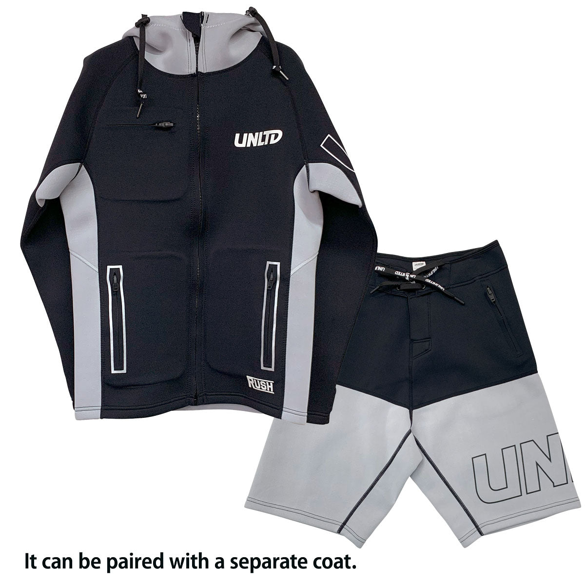 NEO FLEX BOARDSHORTS Ash White