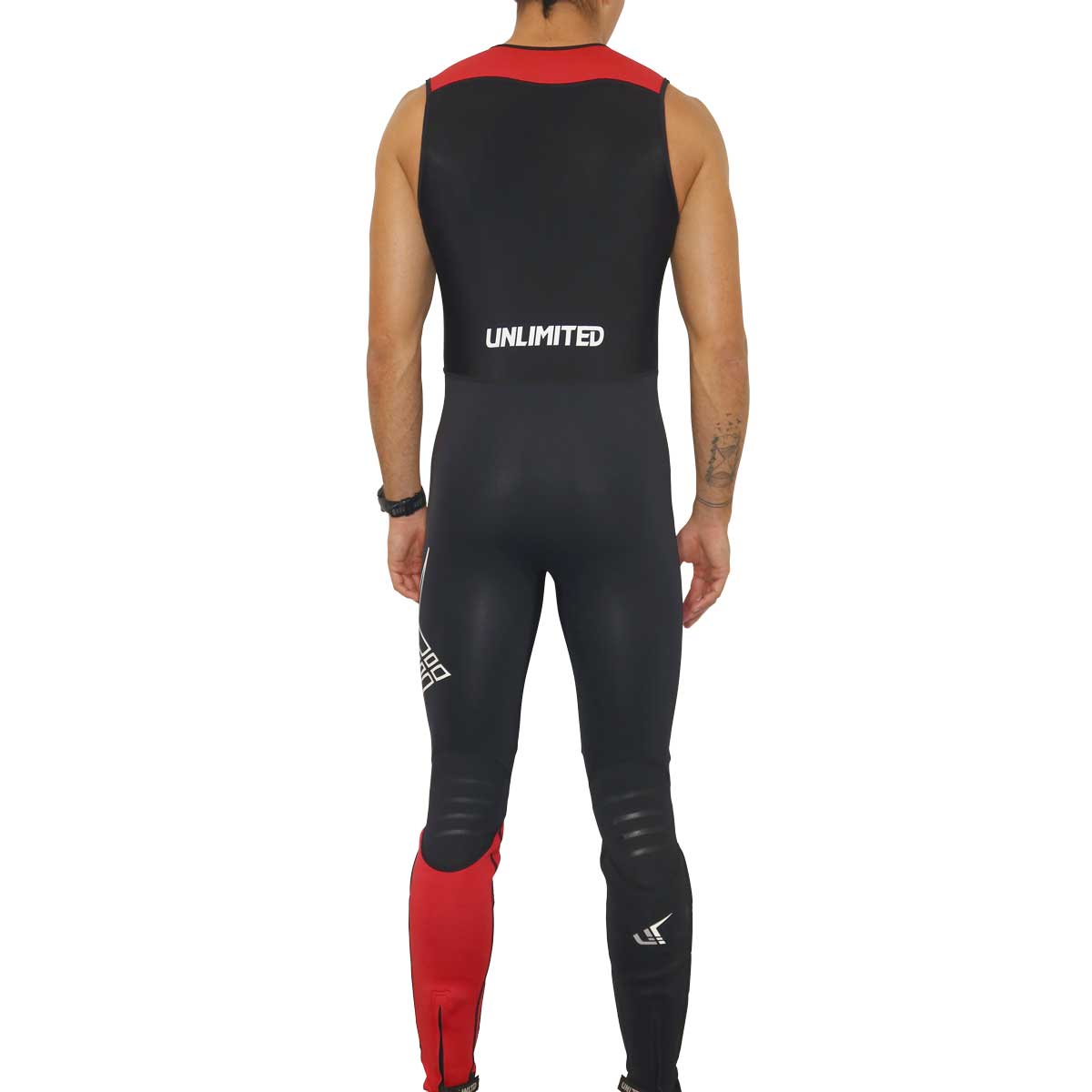Unlimited PWC Hybrid Wetsuits John, flexible neoprene wetsuit for water sports, shown laid out on a flat surface.